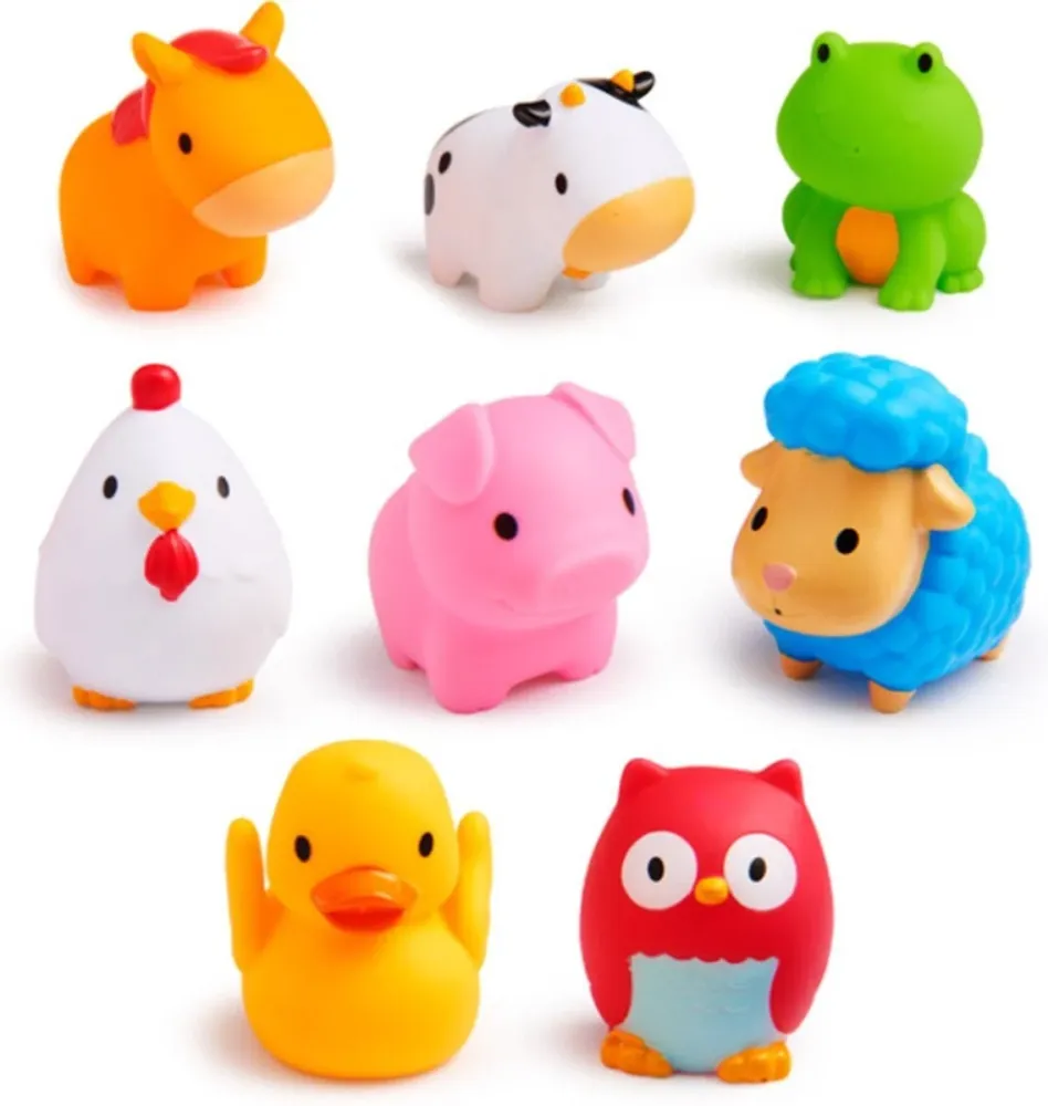 Munchkin Kylpylälelut Water Spinning Farm Animals 8kpl