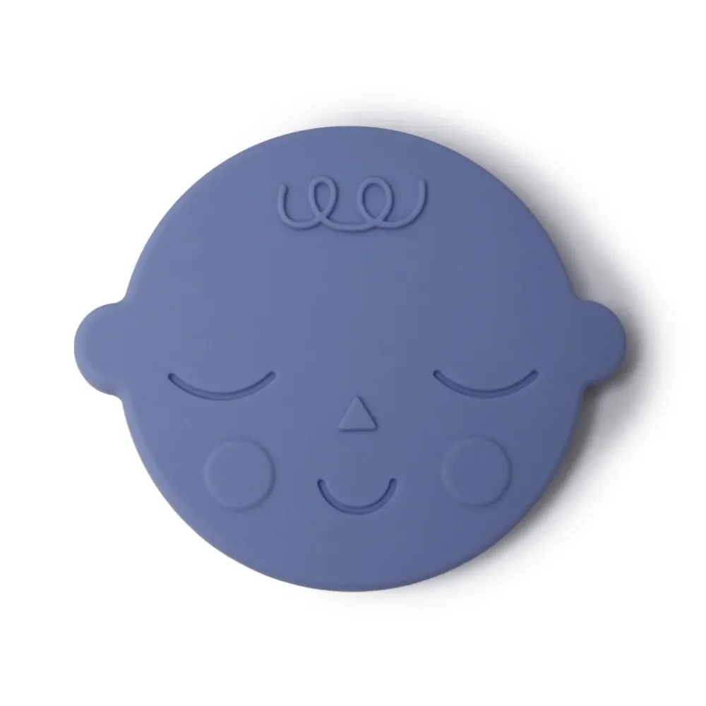 Mushie hammaslääkerengas Face Blueberry