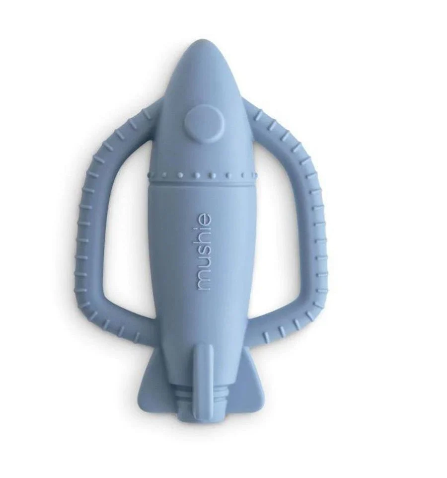 Mushie hammaslääkerengas Rattle Rocket Rocket
