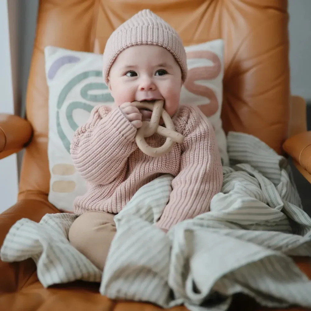 Mushie hammastava rengas rinkeli Luonnollinen
