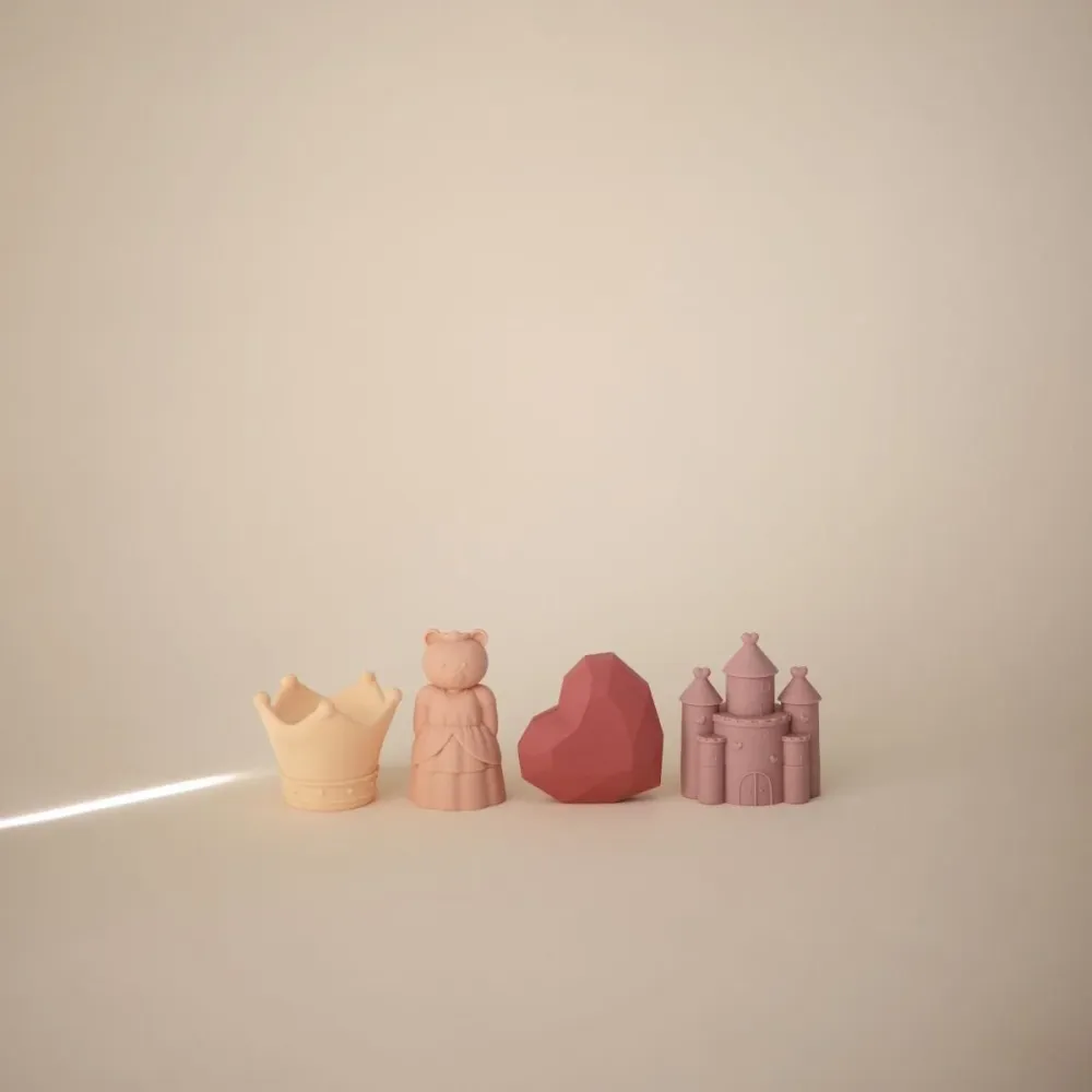 Mushie Kylpyleluja Prinsessa 4-pack Set