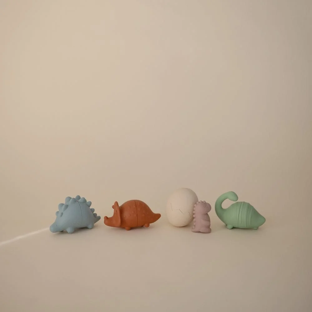 Mushie Kylpylelulelut Dino 4-pack-sarja