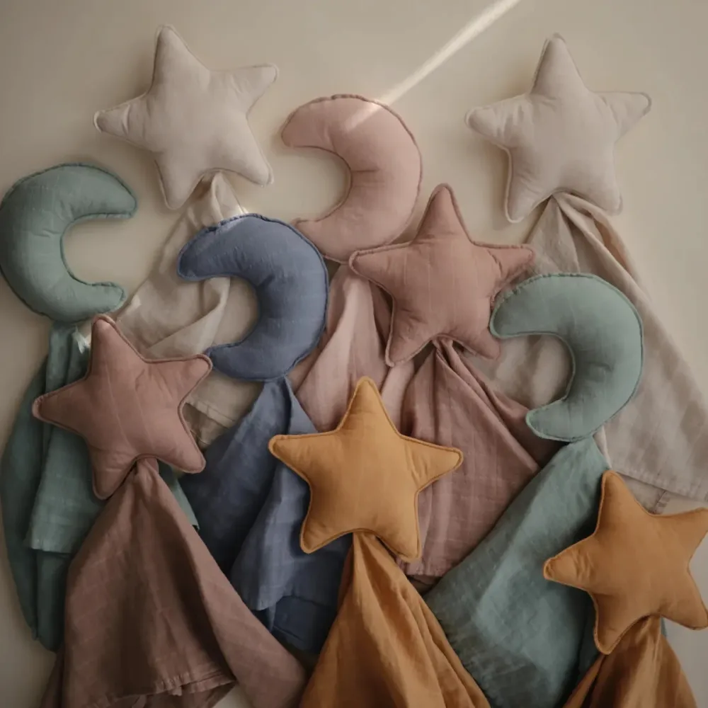 Mushie pehmolelu Lovey Star Luonnollinen