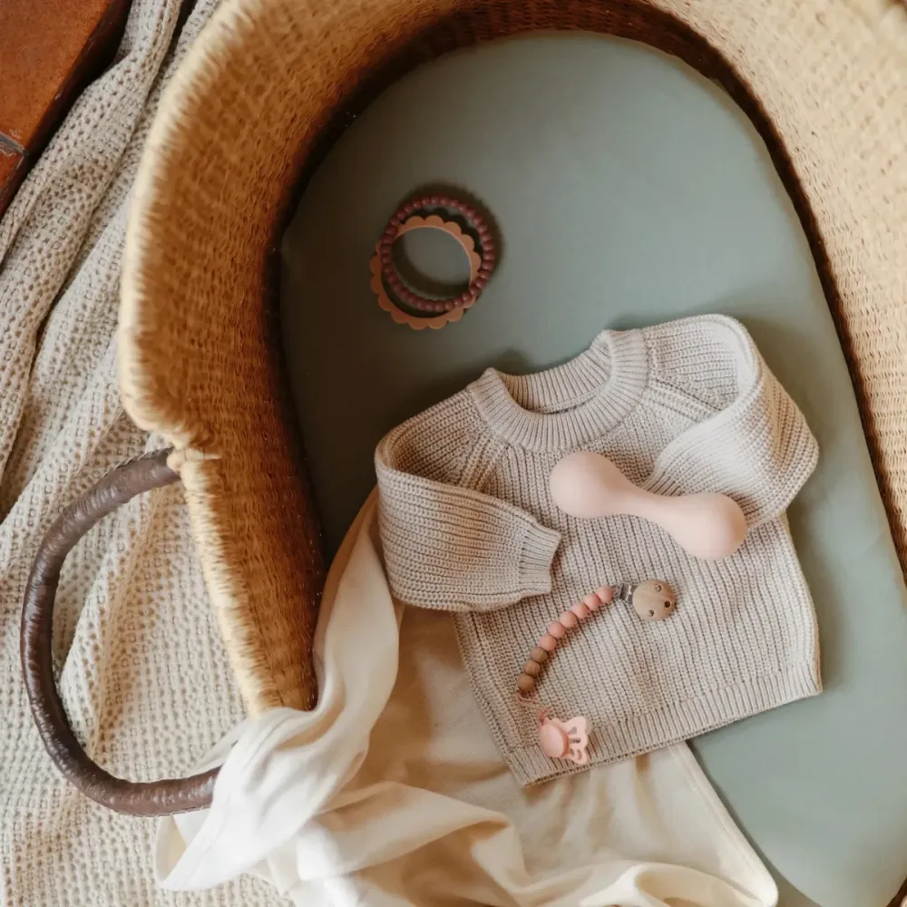 Mushie Teething Ring Rannekoru Silikoni Berry/Marigold/Khaki 3kpl 3kpl