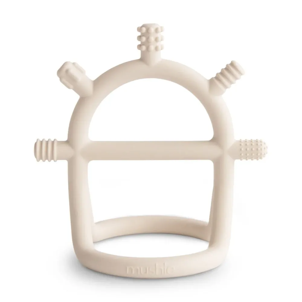 Mushie Teething Ring Sensory/siirtyvä hiekka