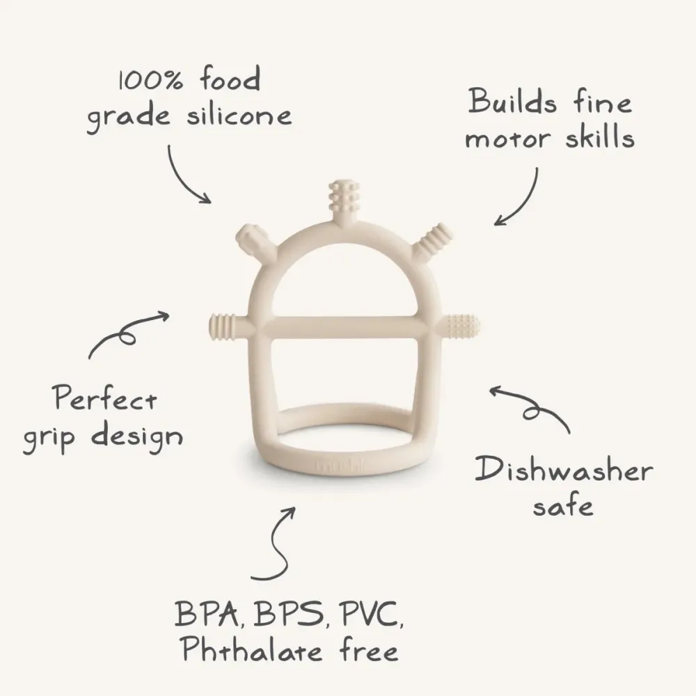 Mushie Teething Ring Sensory/siirtyvä hiekka