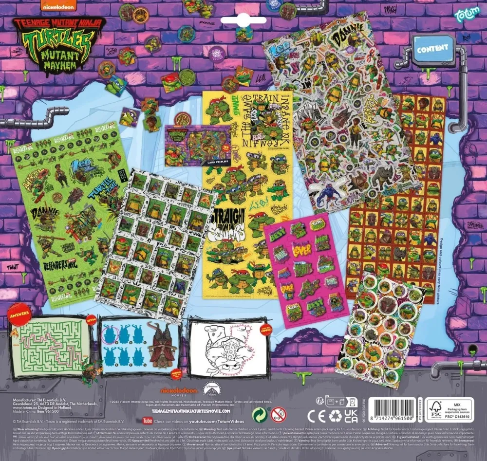 Ninja Turtle Tarrat 7kpl