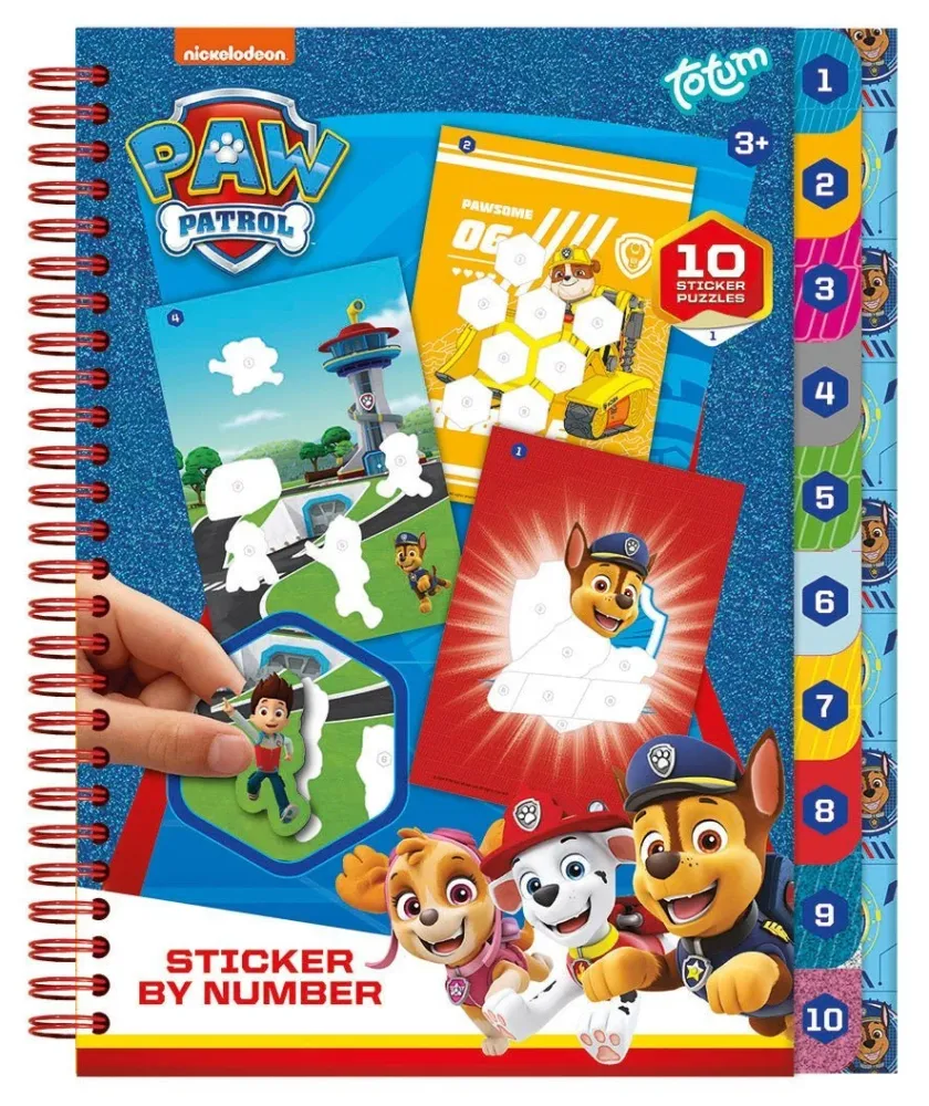 Paw Patrol Craft Book numero tarrat