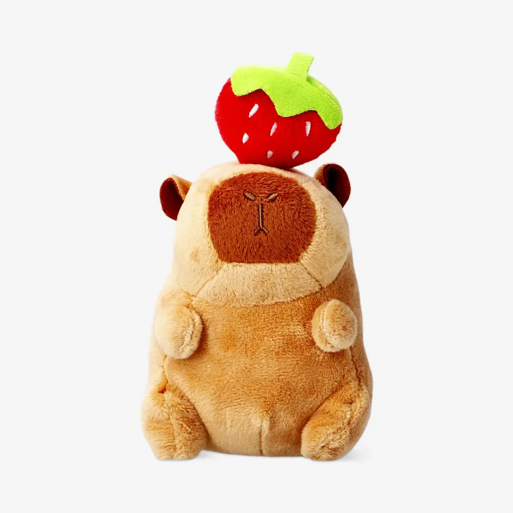Pehmolelu - Capybara mansikan kanssa