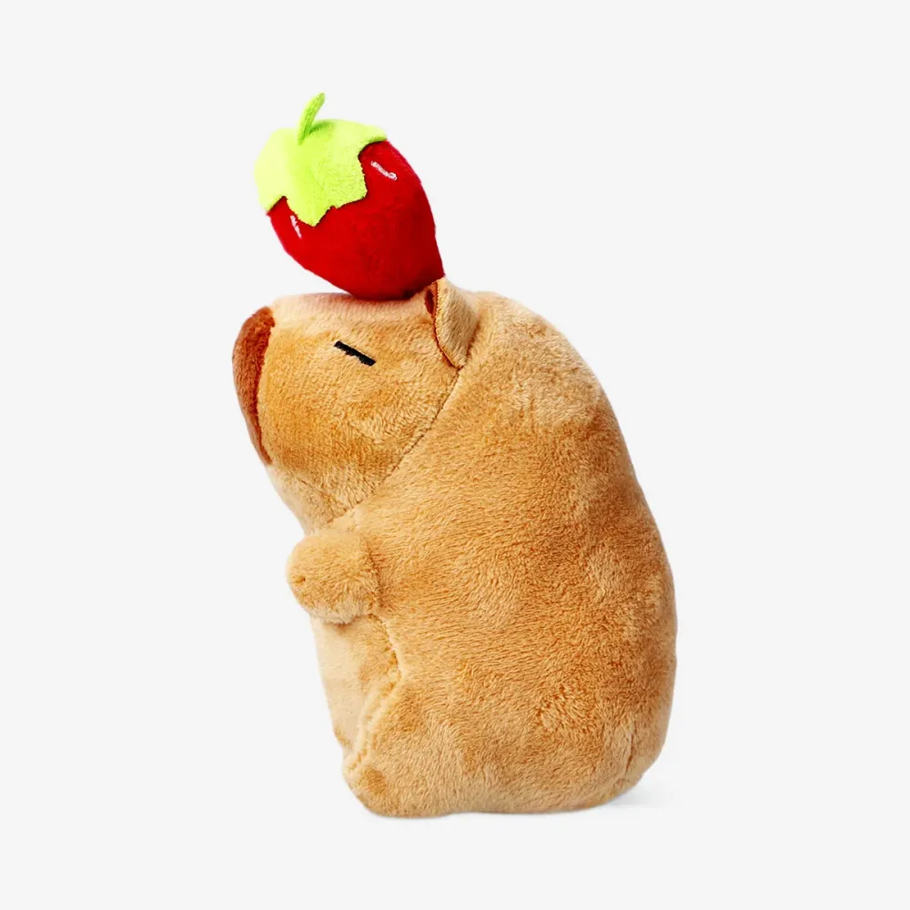 Pehmolelu - Capybara mansikan kanssa
