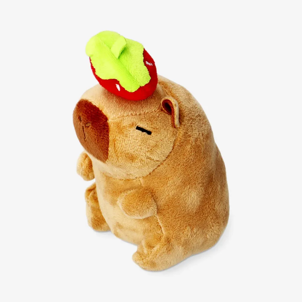 Pehmolelu - Capybara mansikan kanssa