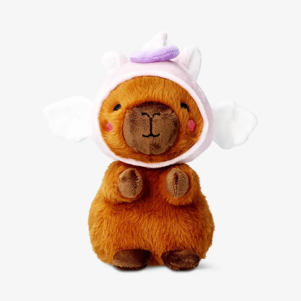 Pehmolelu - Capybara yksisarvisen hatun kanssa