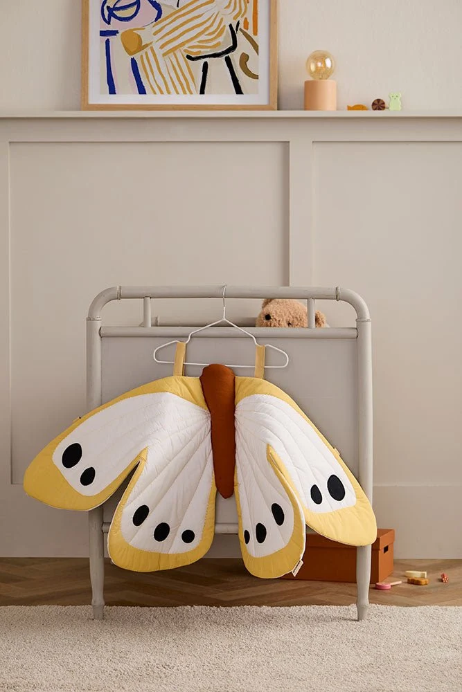 Perhonen maxi keltainen DRESS-UP