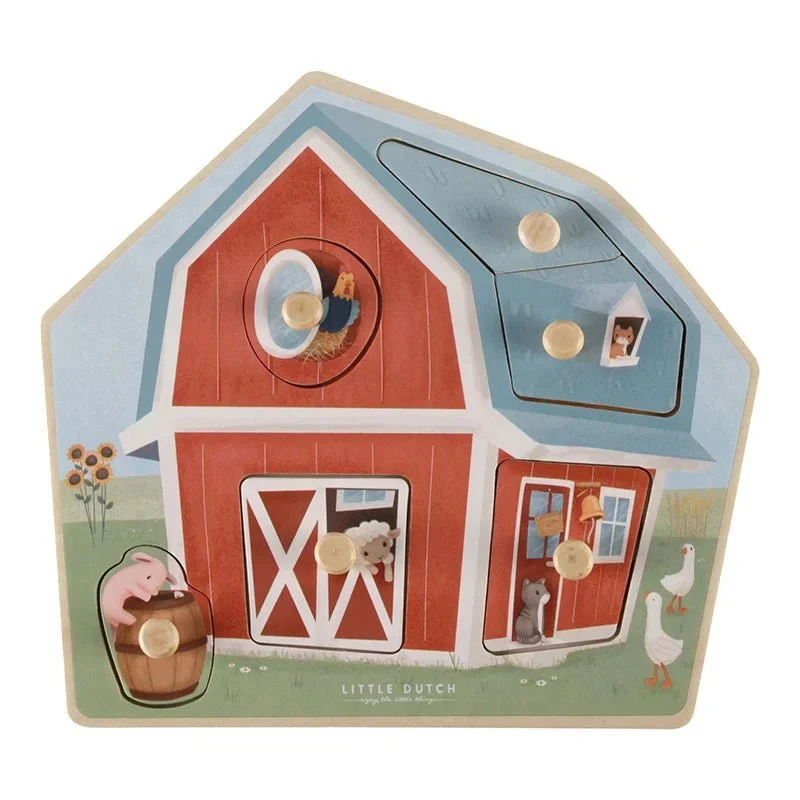 Pikku hollantilainen palapeli Wood Little Farm