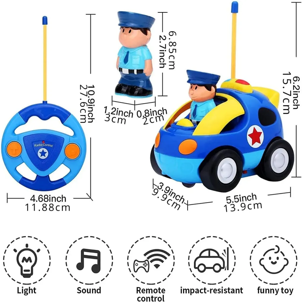 Police Toy Car™ - Iloinen kilpa-ajo - Poliisi leluauto