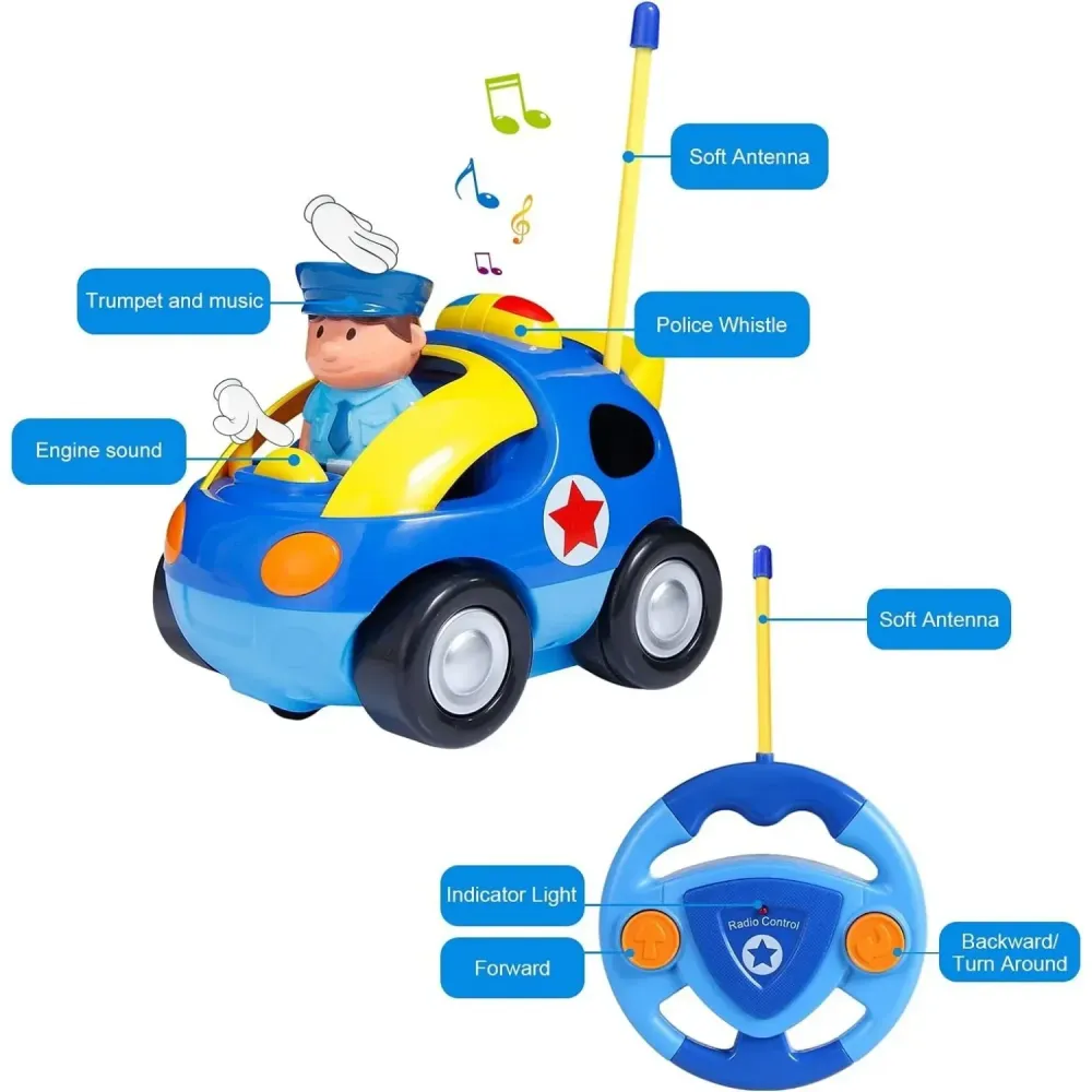 Police Toy Car™ - Iloinen kilpa-ajo - Poliisi leluauto