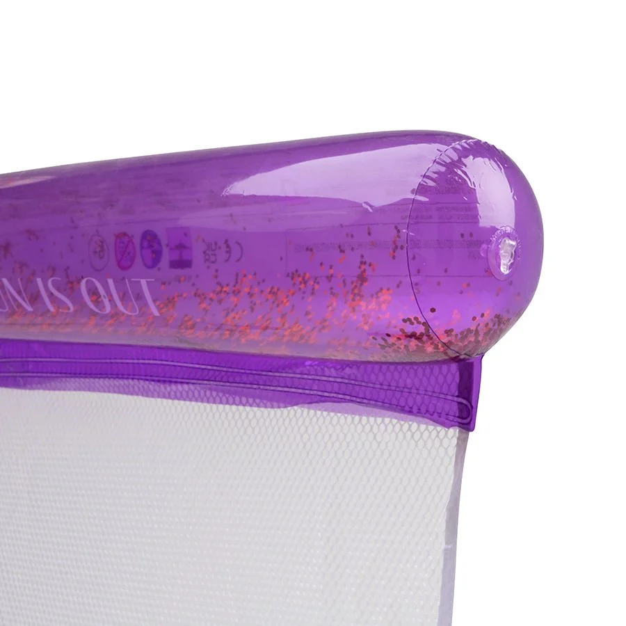 Pure Tones violetti puhallettava vesi riippumatossa
