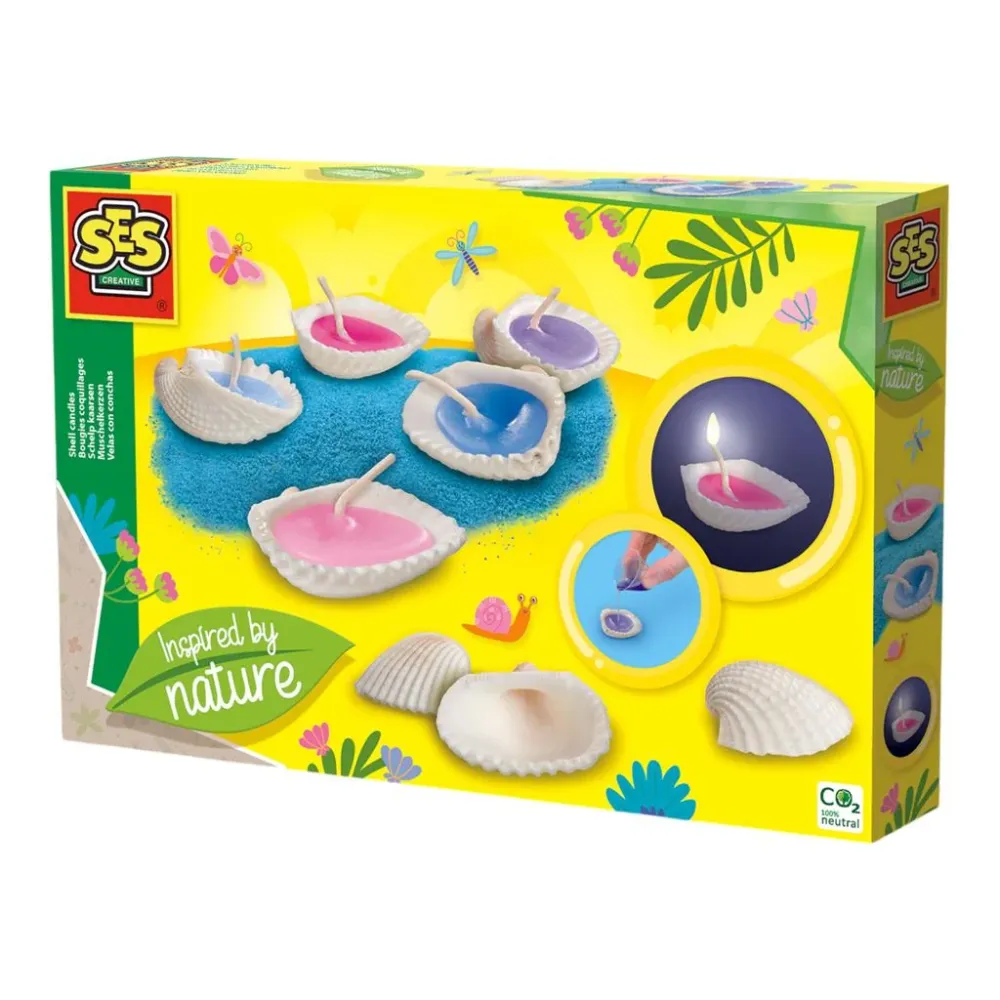 SES Creative Craft kit Kuorikynttilät