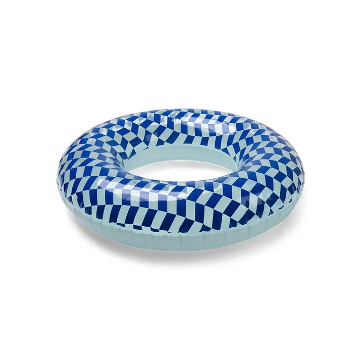 Shakkimatti sininen uimarengas