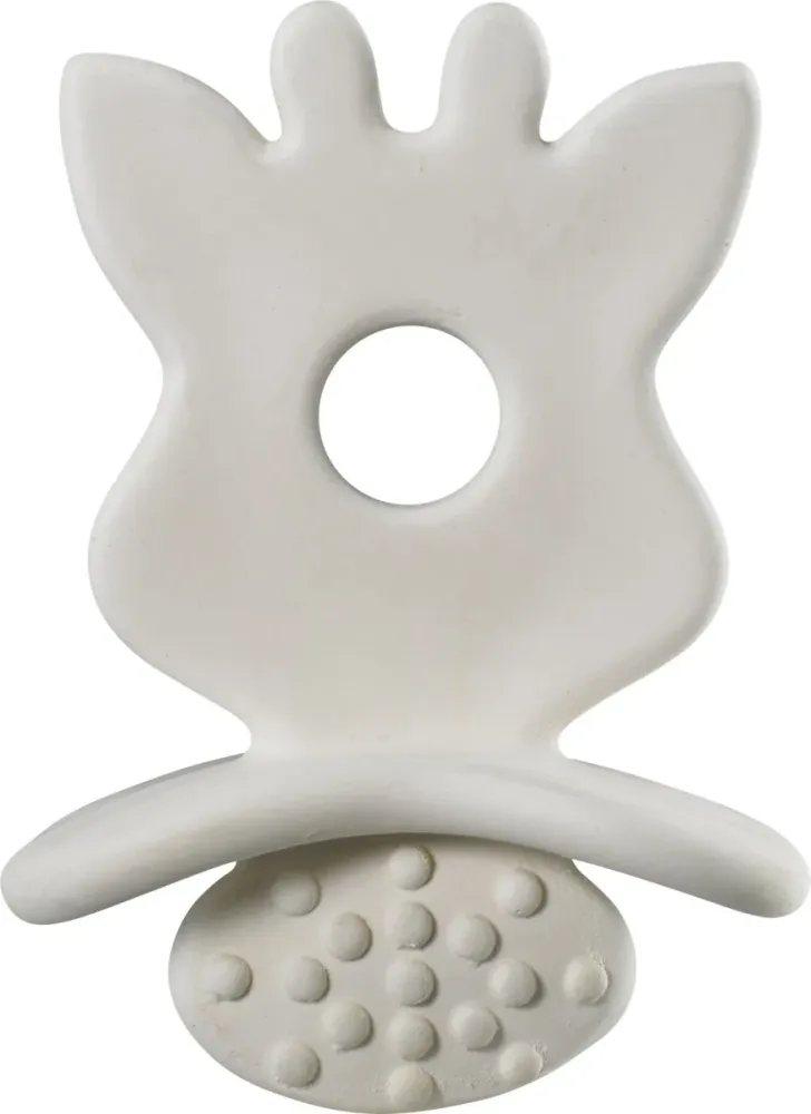 Sophie kirahvi hammaslääkerengas Pure Teething Rubber, lahjapakkaus keulalla