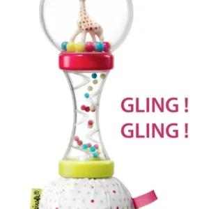 Sophie kirahvi Rattle Soft Maracas valkoinen/punainen