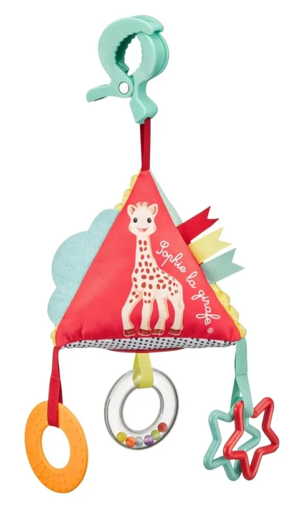 Sophie kirahvi roikkuva lelu Activity Pyramid -aktiviteettipyramidi