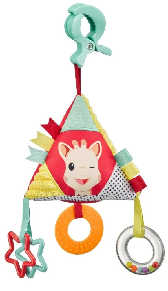Sophie kirahvi roikkuva lelu Activity Pyramid -aktiviteettipyramidi