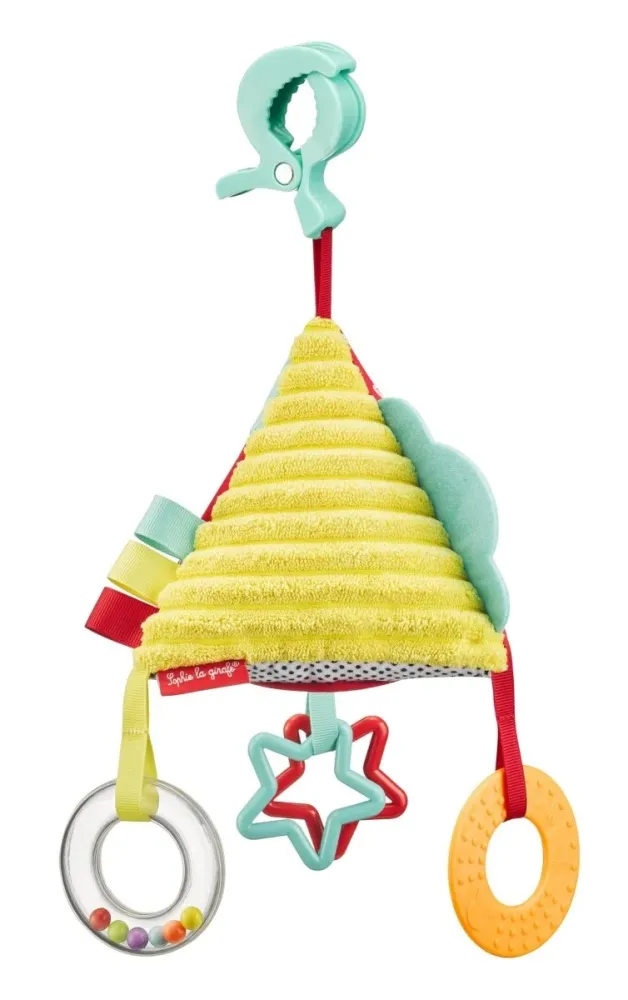 Sophie kirahvi roikkuva lelu Activity Pyramid -aktiviteettipyramidi