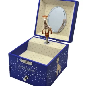 Sophie kirahvi soittorasia neliö hehkuu pimeässä tähdet