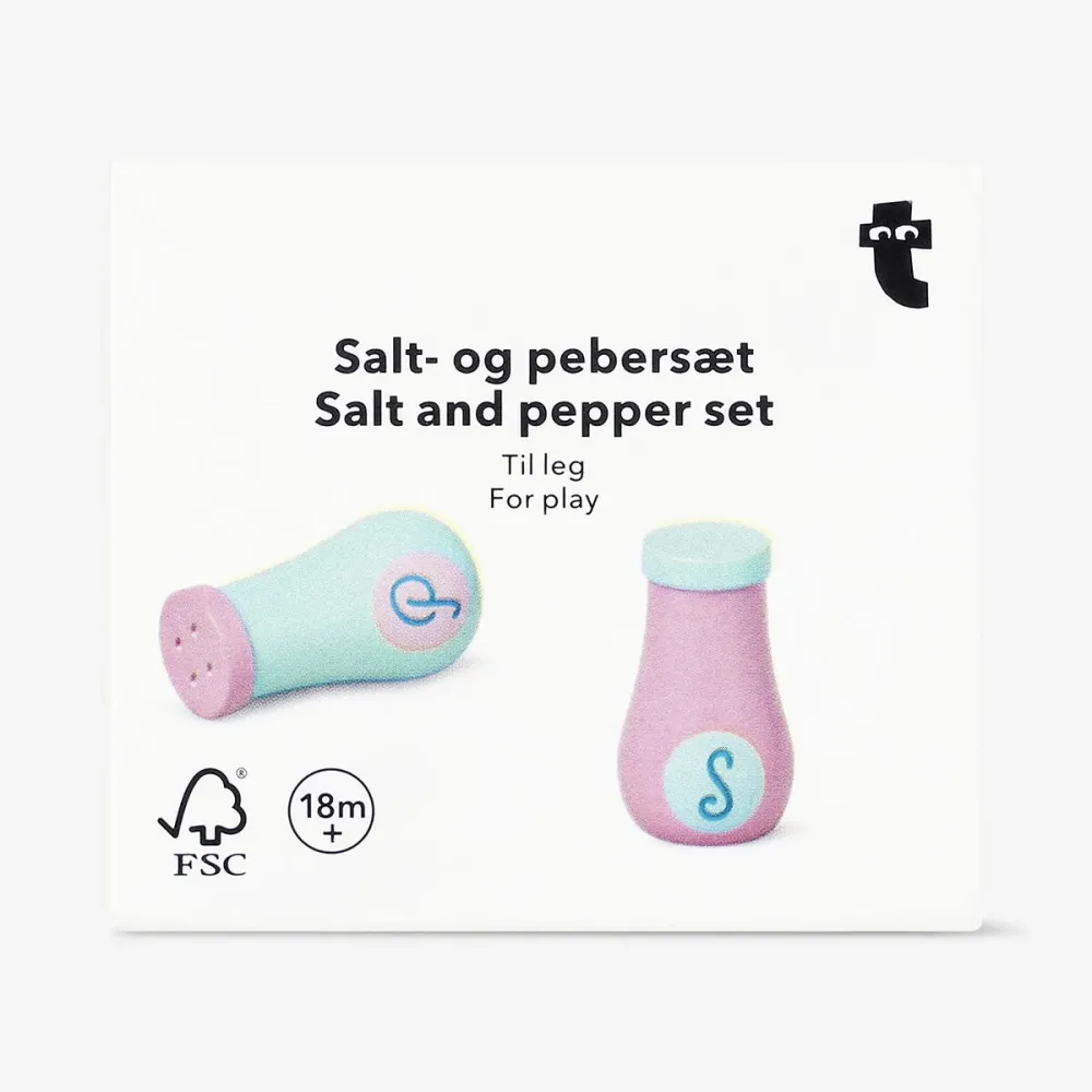Suolaa ja pippuria puinen leikkiväline
