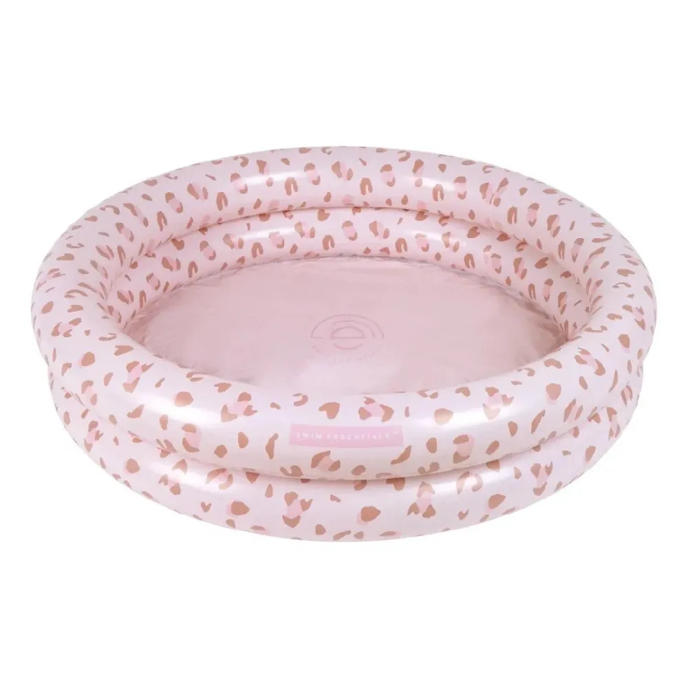 Swim Essentials uima-allas lapsi vanha vaaleanpunainen leopardi painettu 2 renkaat 1M