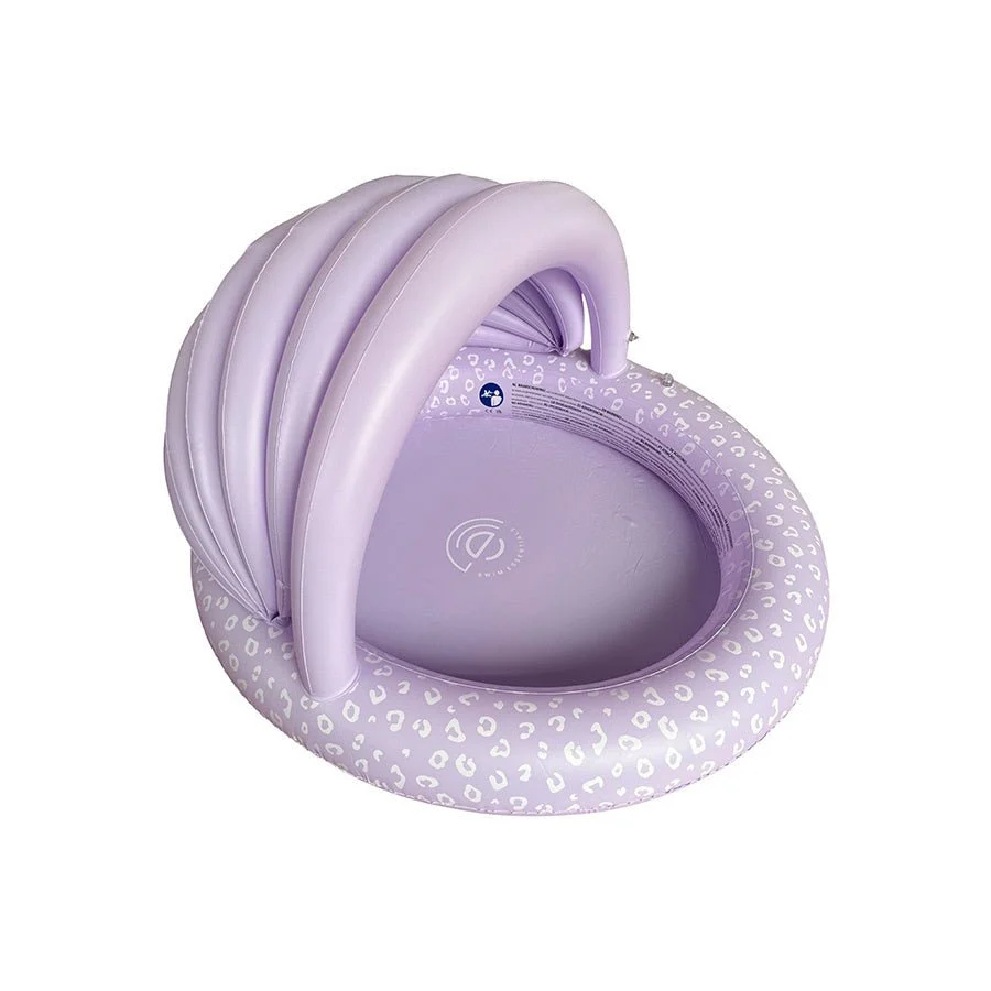 Swim Essentials Uima-allas Lilac Leopard 100 Dia aurinkosuojalla varustettuna