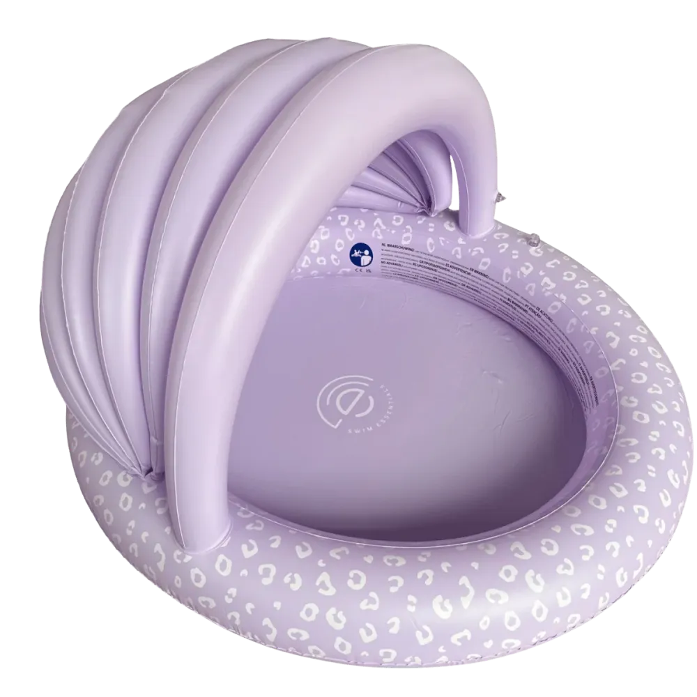 Swim Essentials Uima-allas Lilac Leopard 100 Dia aurinkosuojalla varustettuna