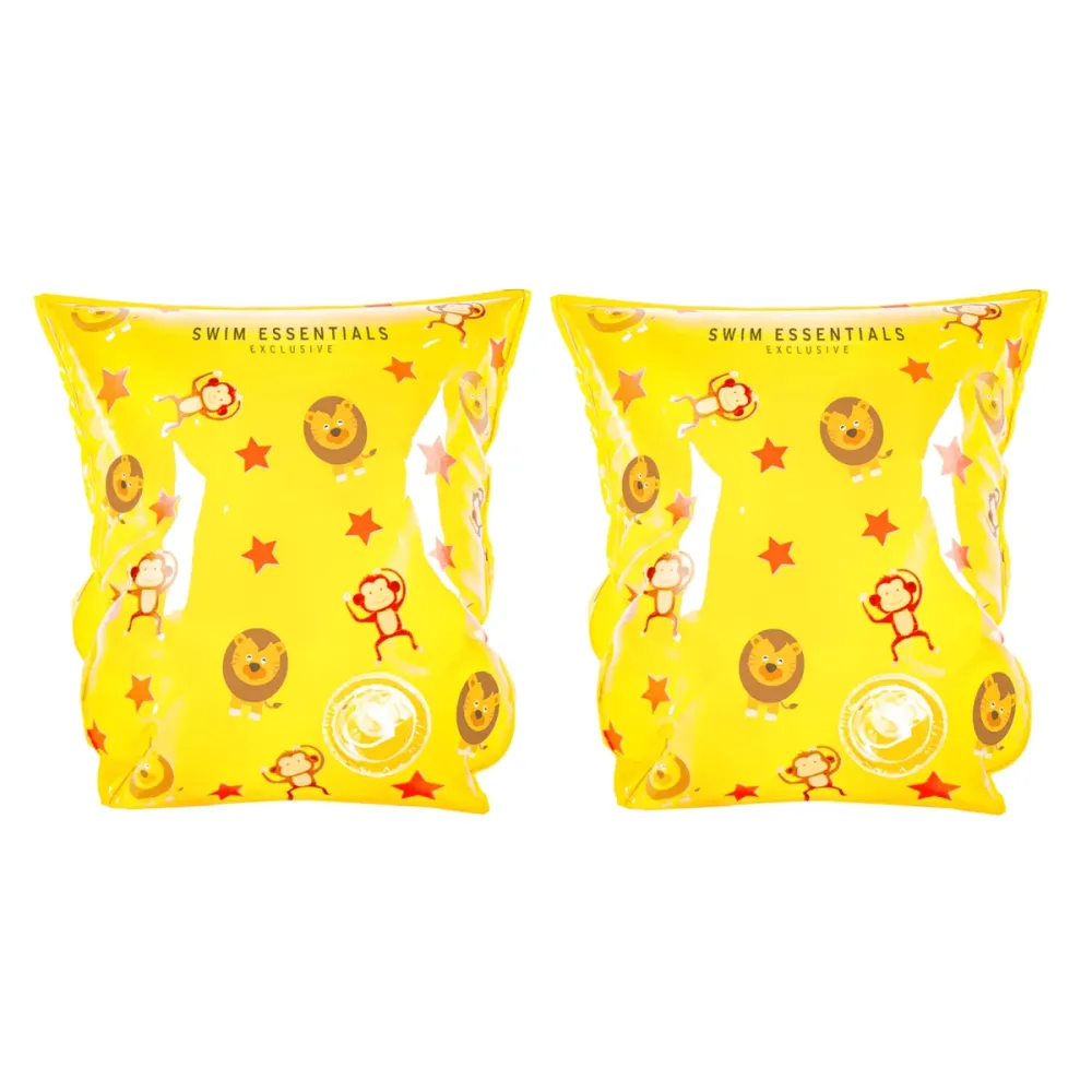 Swim Essentials Uimahihnat Eläimet Keltainen 2-6 vuotta