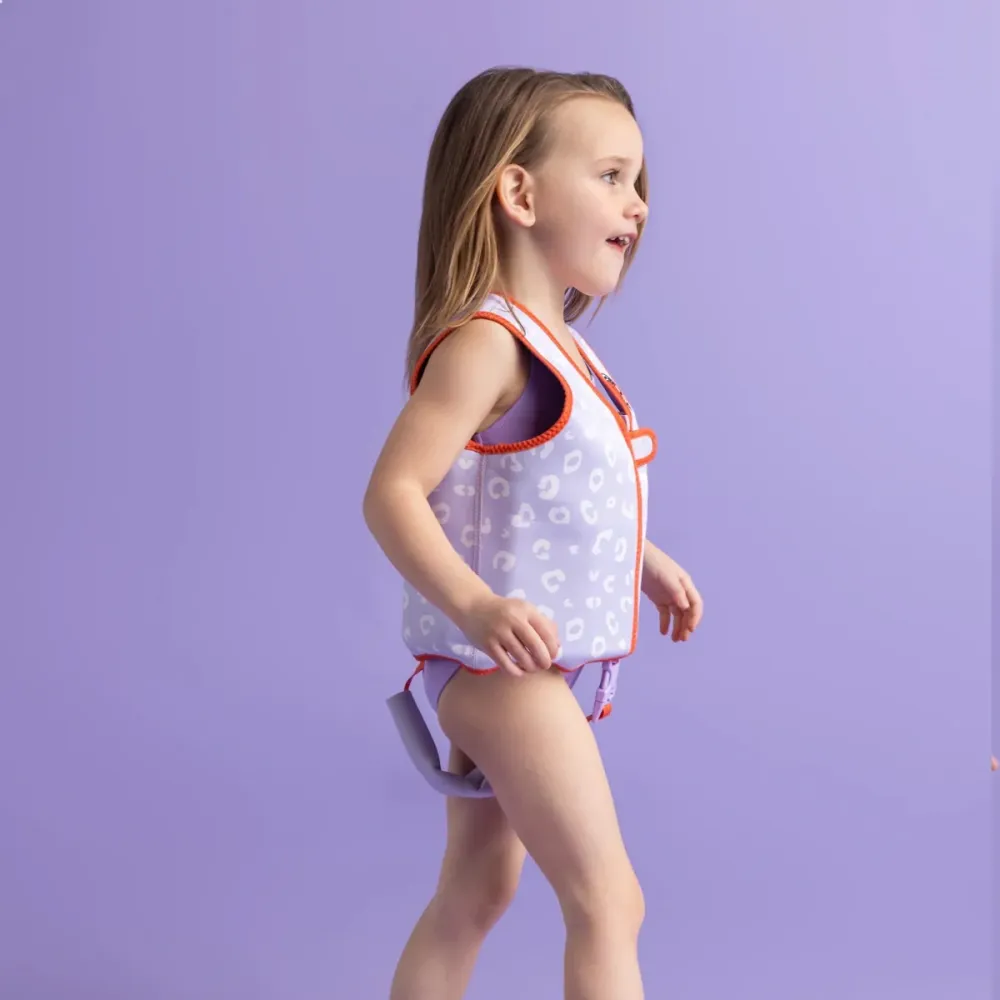Swim Essentials Uimaliivit Lilac Leopard 3-6 vuotta