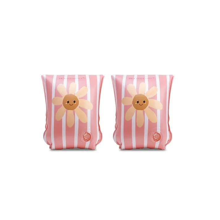 Swim Essentials uimarannekkeet - Daisy Flower punainen ja valkoinen