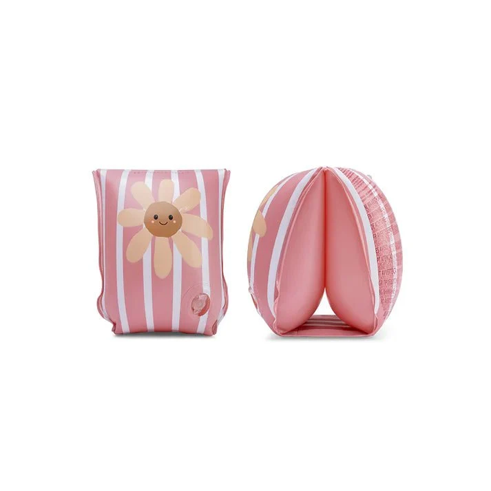 Swim Essentials uimarannekkeet - Daisy Flower punainen ja valkoinen