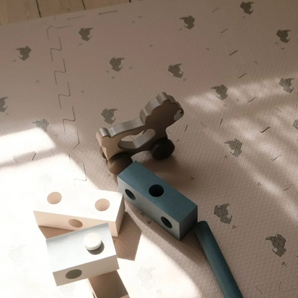 That's Mine Playmat Alva Foam Square Mehiläiset ja karhut