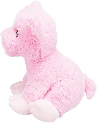 Trixie Be Eco Pig Edison -pehmolelu, kierrätetty pinkki - pehmeä ja kestävä koiran pehmolelu