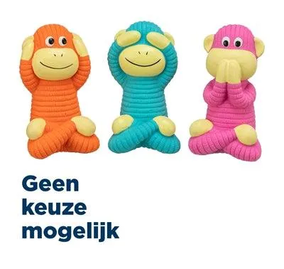 Trixie Monkey Latex Assortment - Äänellä varustettu lateksilelu