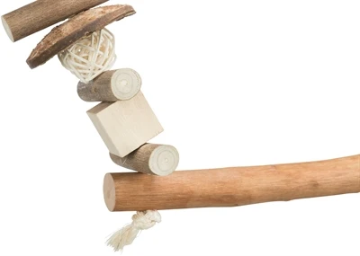 Trixie Nibble Swing kookos / puu / rottinki – luonnollinen purku- ja leikkialue pienille ja keskikokoisille linnuille