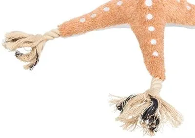 Trixie Be Nordic Starfish Jane -pehmolelu/köysi, beige - 32 cm (2 kpl pakkaus)