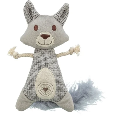 Trixie Raccoon XXL -pehmolelu / kangas, höyhen ja kissanminttu
