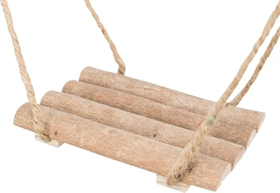 Trixie Swing Natural – turvallinen puinen keinu pienille kaareville nokille
