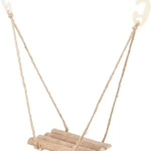 Trixie Swing Natural – turvallinen puinen keinu pienille kaareville nokille