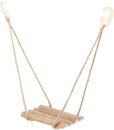 Trixie Swing Natural – turvallinen puinen keinu pienille kaareville nokille