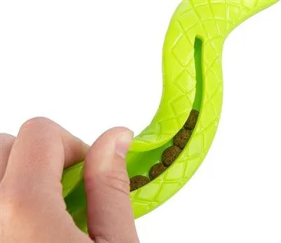 Trixie TPR Snack Snake – Interaktiivinen koiran lelu herkuille – 27 cm