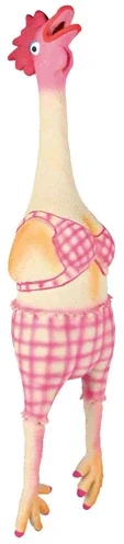 Trixie-kana bikiniasussa, jossa eläinten ääniä sisältävä lateksi-/polyesterifleece