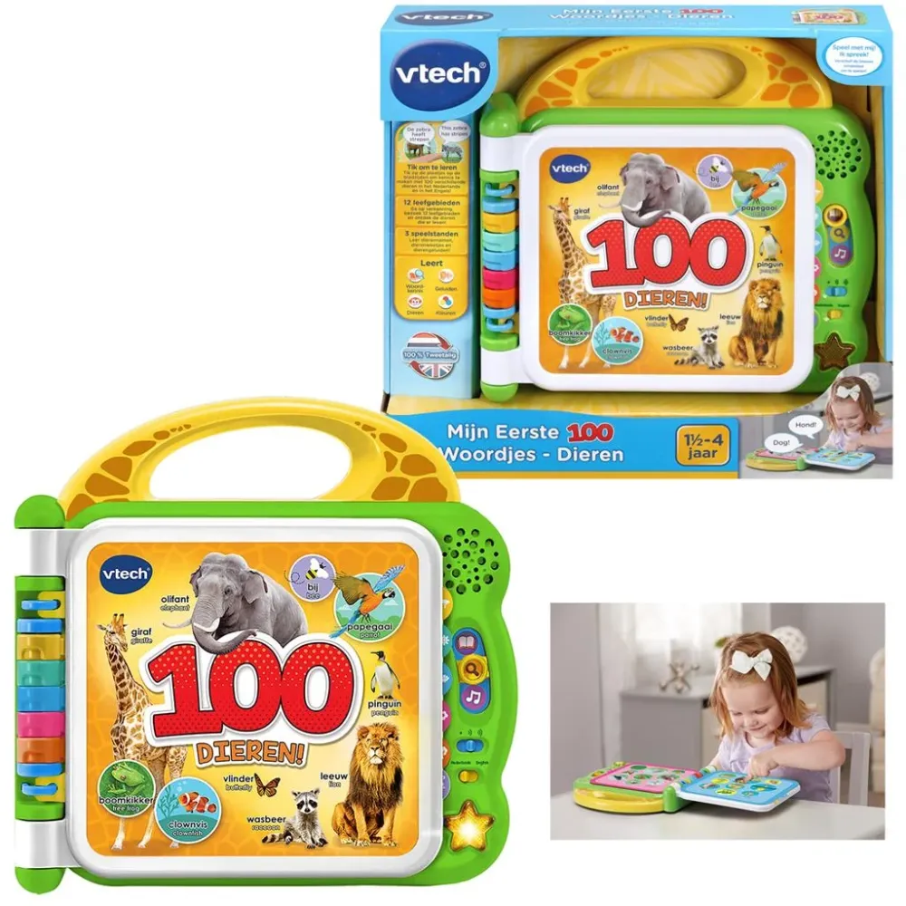 Vtech Baby Booklet My First 100 sanaa Eläimet