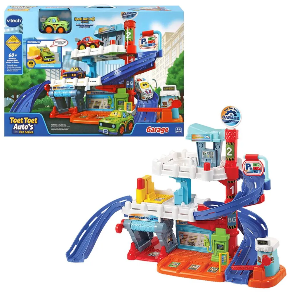 Vtech Leluauto autotalli Toet Toet autotalli Ryan kilpa-auto